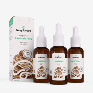 kit 3 extratos caudas de peru trametes versicolor