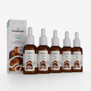 kit 5 extratos chagas inonotus obliquus