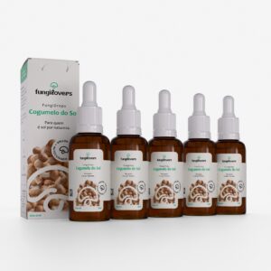 kit 5 extratos cogumelos do sol agaricus blazei