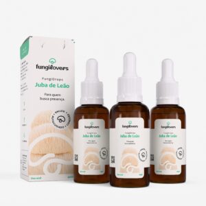 kit 3 extratos jubas de leão hericium erinaceus