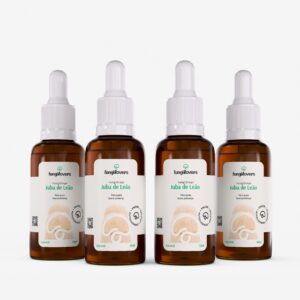 kit 4 extratos jubas de leão hericium erinaceus