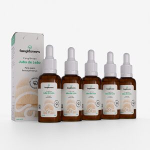 kit 5 extratos jubas de leão hericium erinaceus