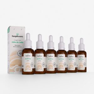 kit 6 extratos jubas de leão hericium erinaceus